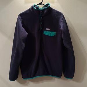 Patagonia synchilla fleece - navy and green - like new